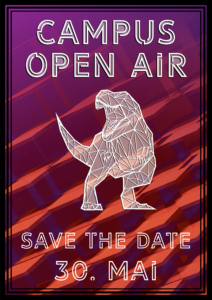 Save the Date Plakat für das Campus Open Air 2025 am 30.05